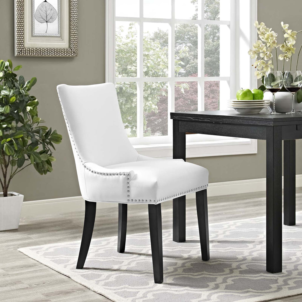 White Faux Leather Dining Chair H32220