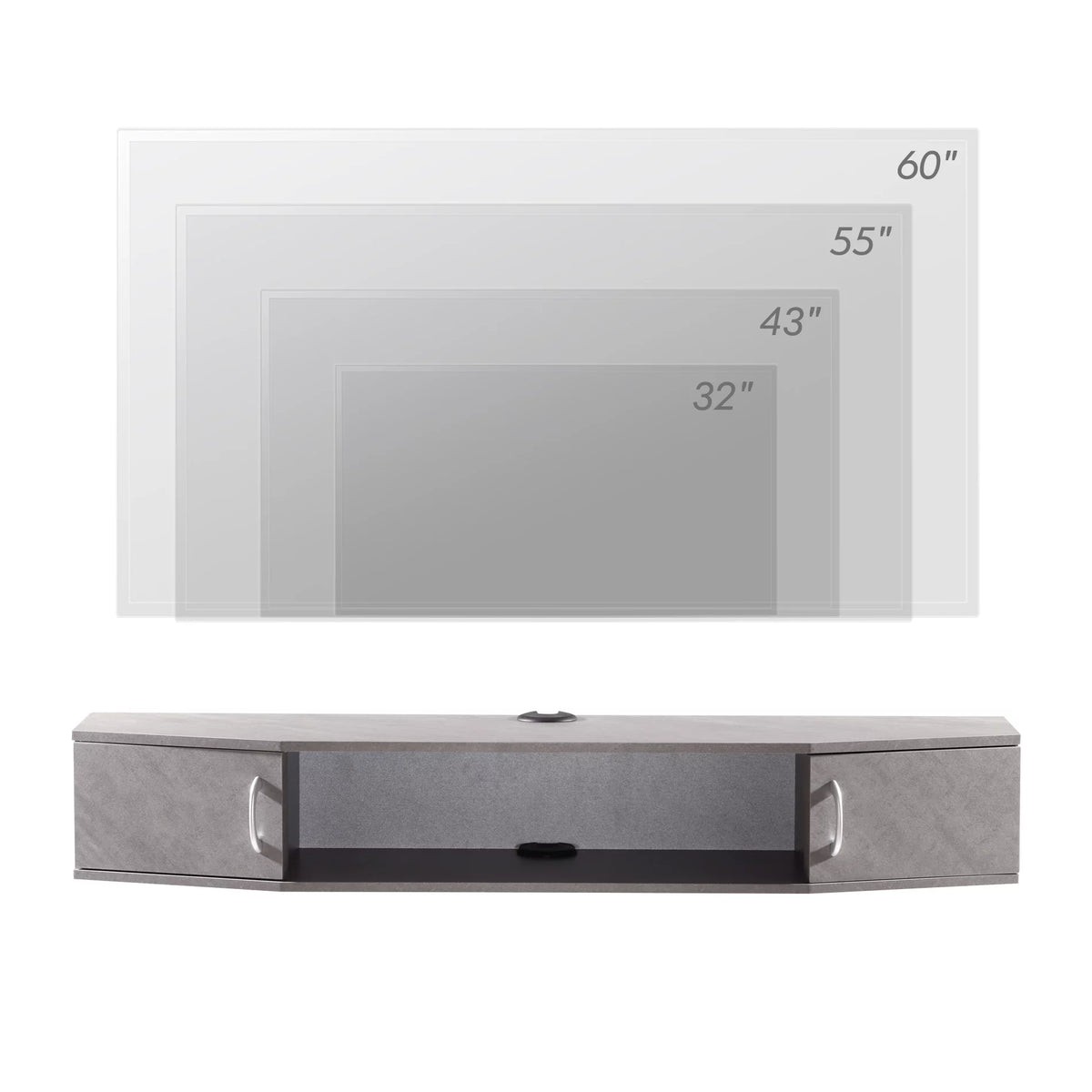 Gray Floating TV Stand U98763