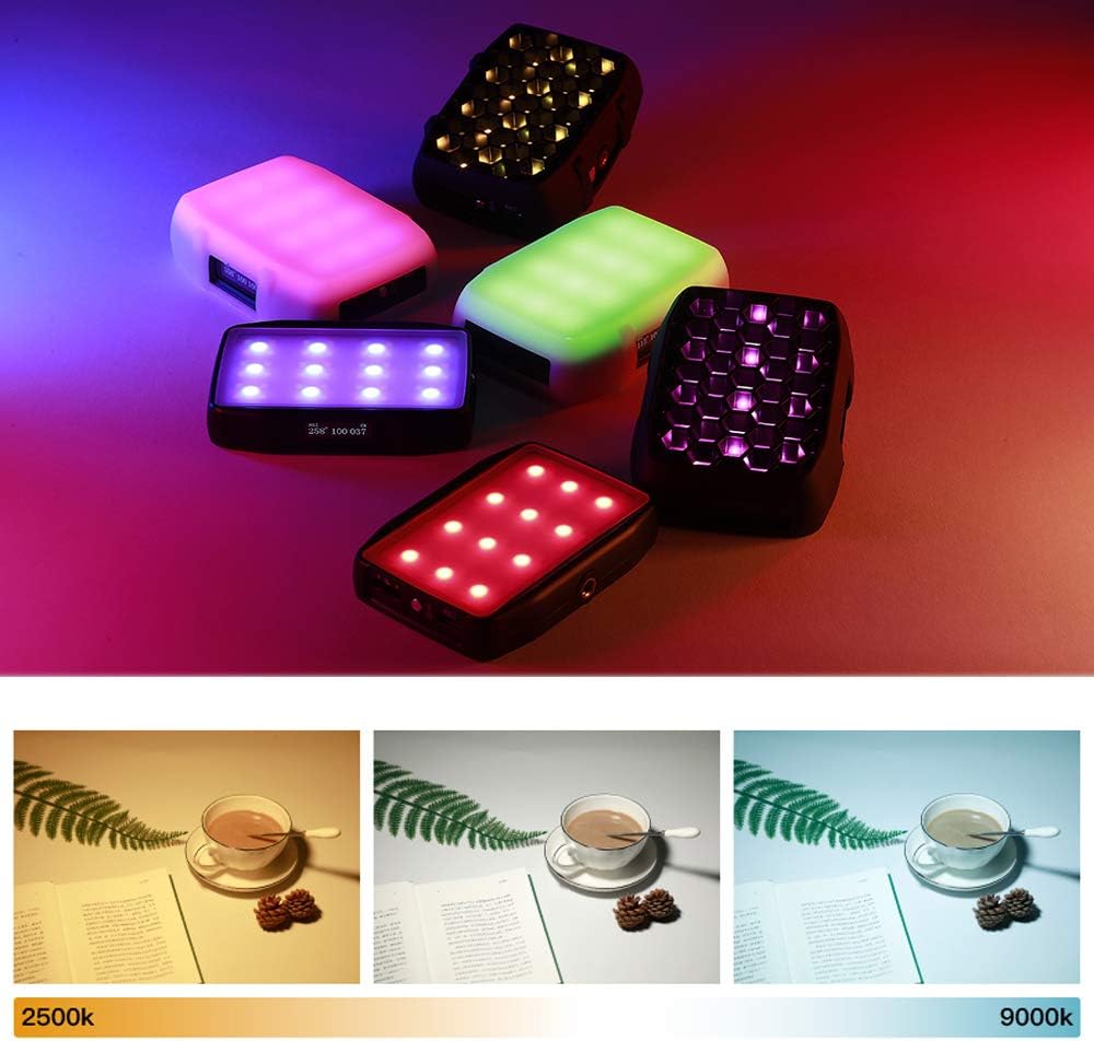 5W RGB Pocket On Camera Light with Color Temperature 2500-9000K E599369