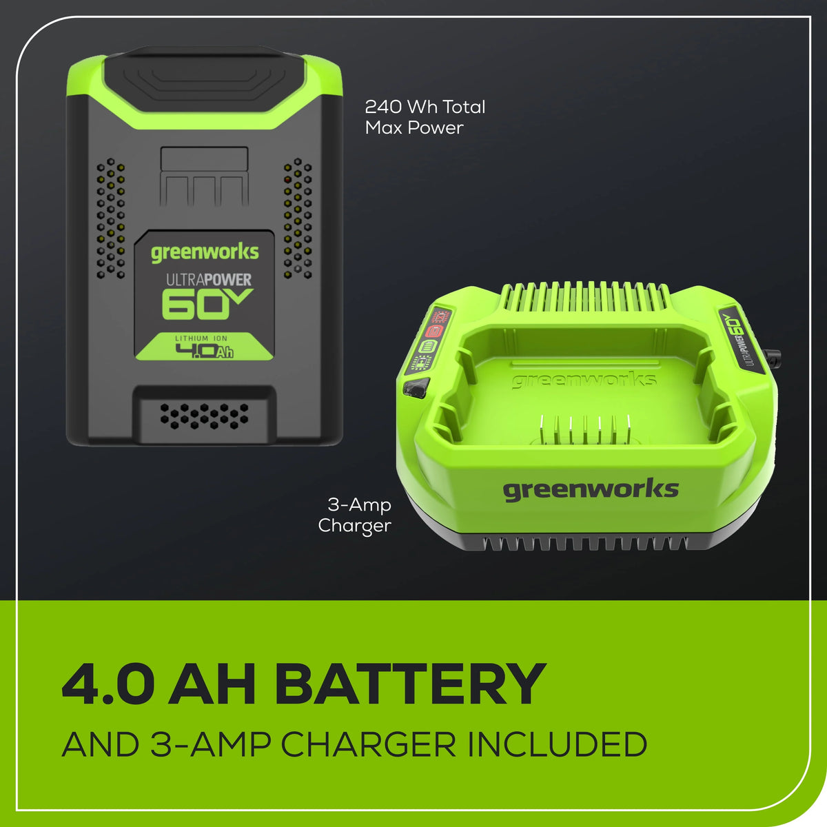 60V 16 String Trimmer with 4.0 Ah Battery & 3 Amp Charger O667946