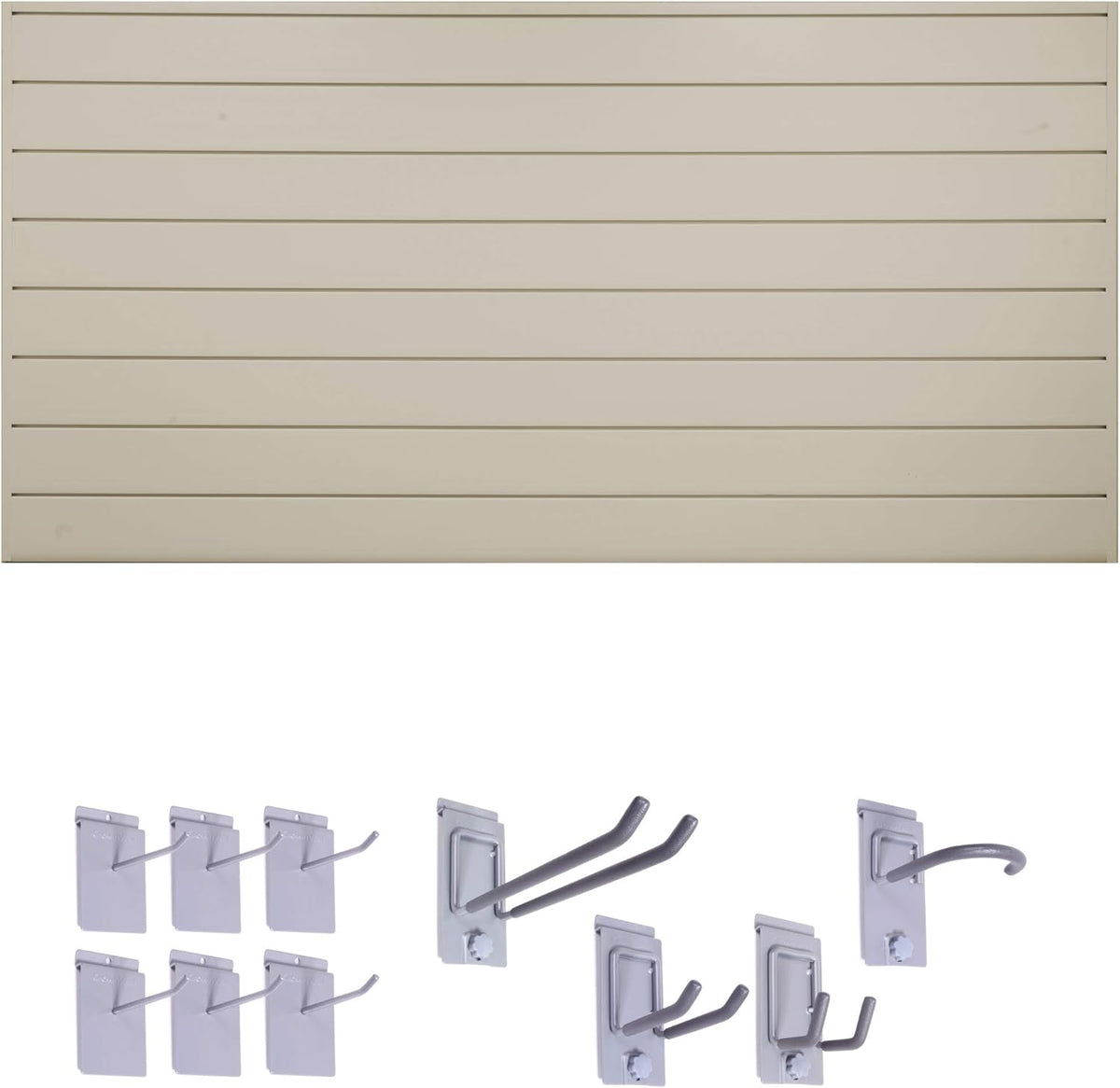 6" Starter Bundle (8x4 ft) with 10-Piece Locking Hook Kit (White) H423