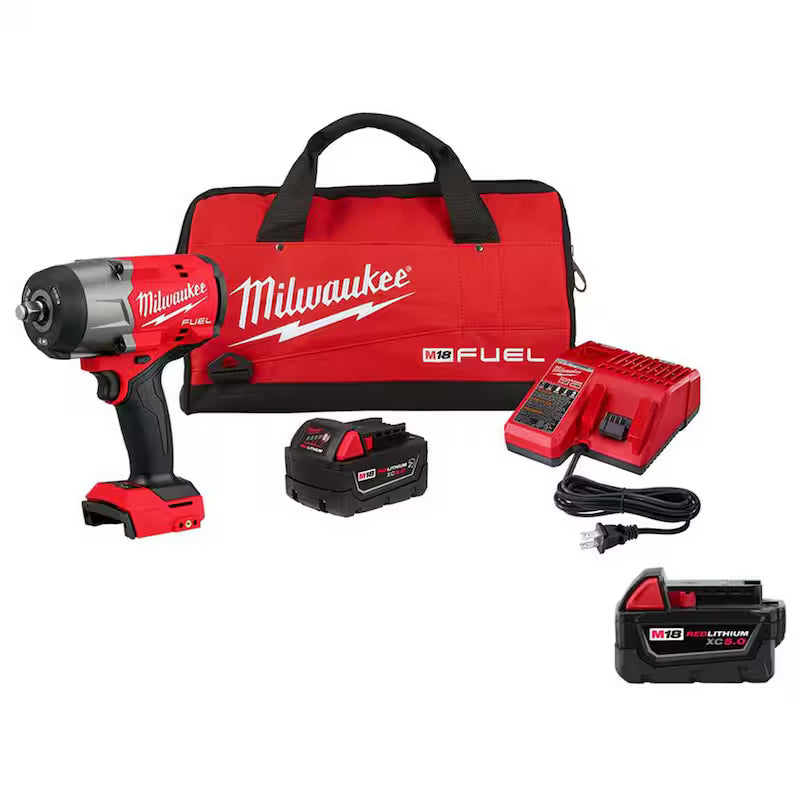 18V Lithium-Ion Brushless Cordless 1/2 in. Impact Wrench Kit H715360