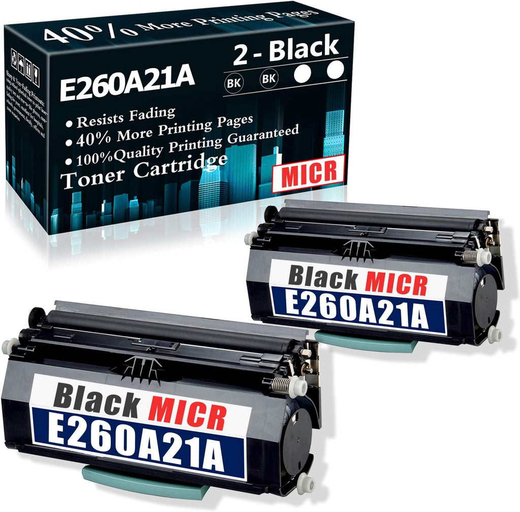 2 Pack Remanufactured MICR Toner Cartridge for Lexmark Printer J161088