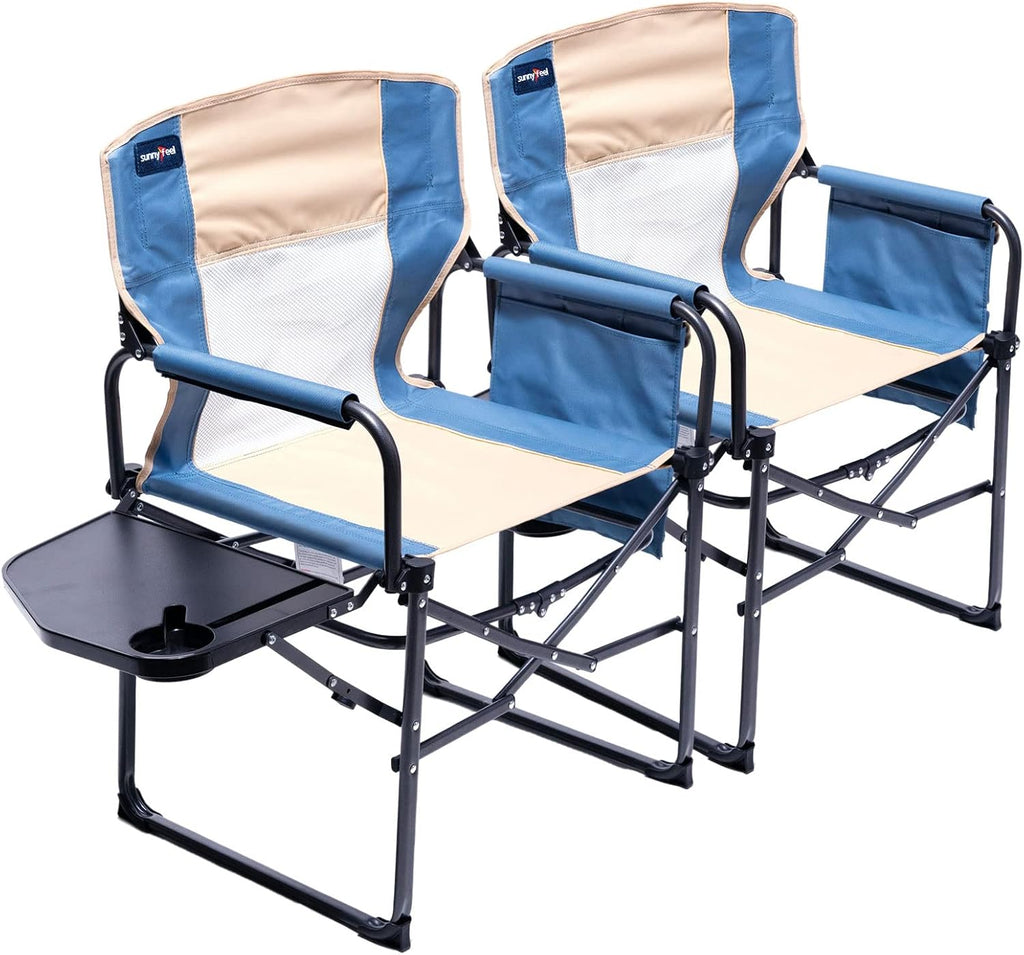 Oversized Heavy Duty Folding Camping Chair with Side Table N4998