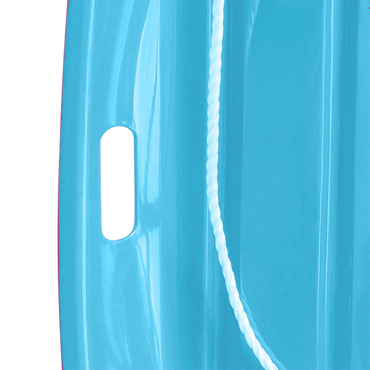 Blue Plastic Snow Toboggan Sled with Tow Rope H812