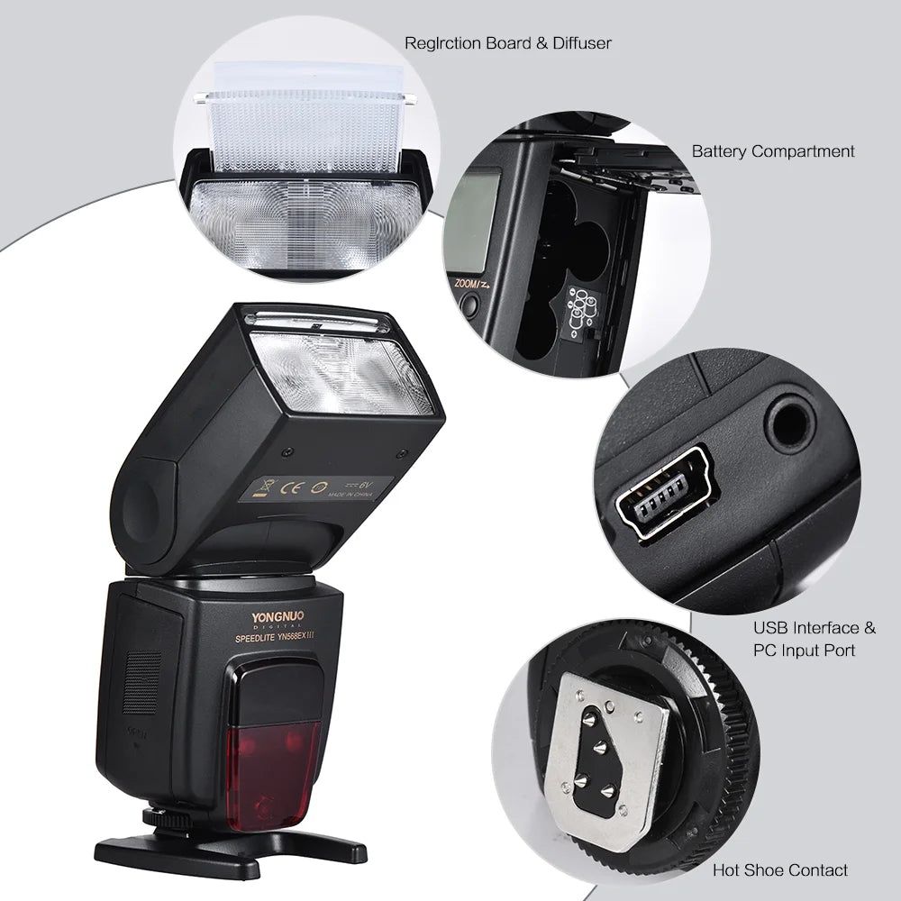 Wireless TTL Slave Flash Speedlite GN58 M98228