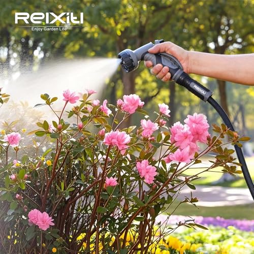 Black 50FT Flexible Water Hose with 10 Function Sprayer P835503