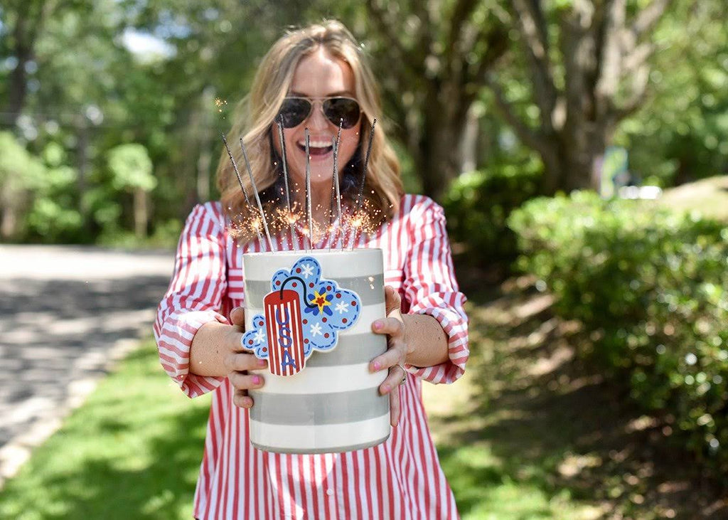 Stone Stripe Mini Canister K92831
