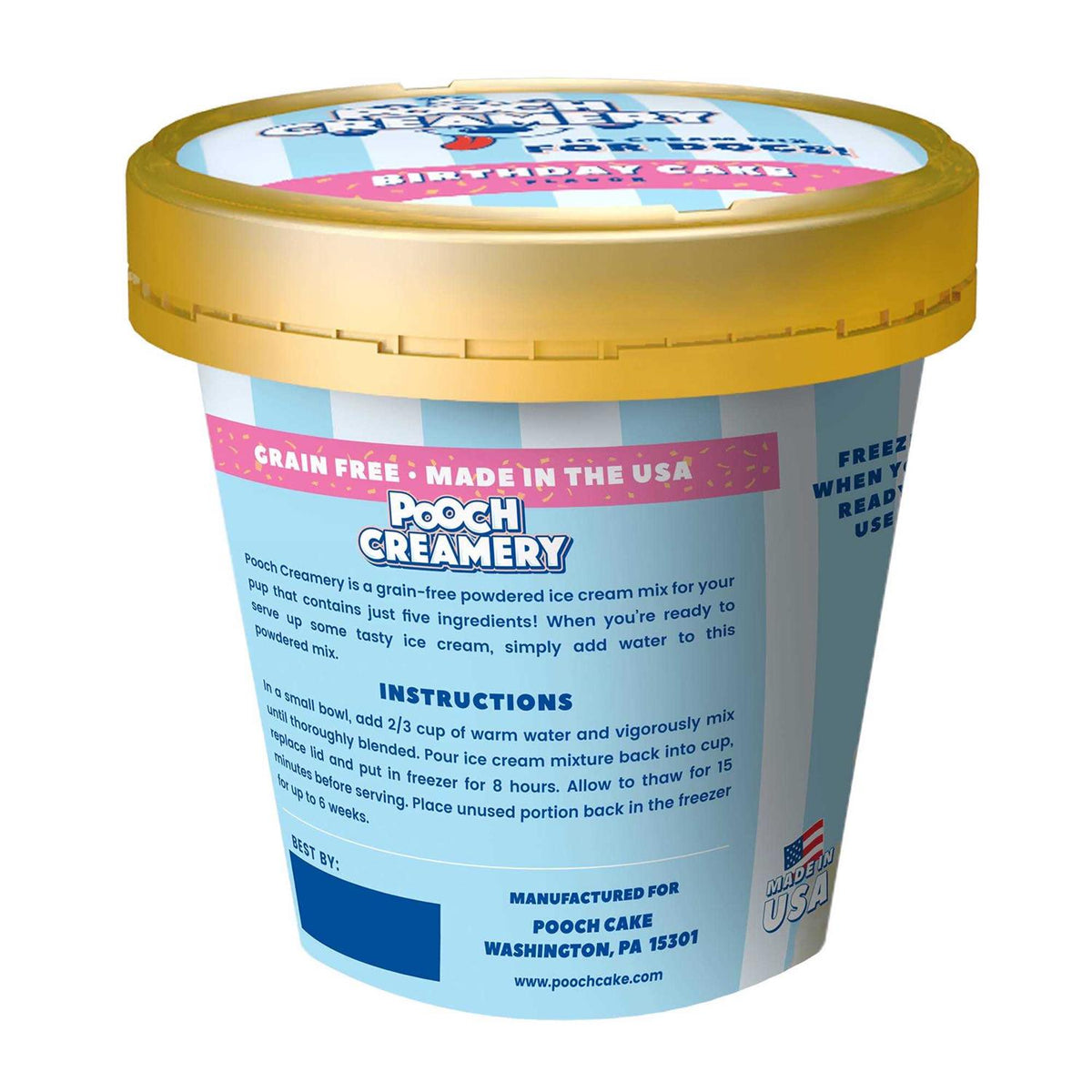 Birthday Cake Ice Cream Mix Dog Treat B986