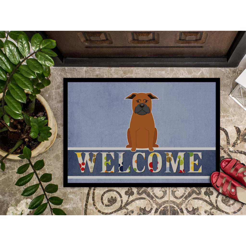 Chinese Chongqing Dog Welcome Door Mat 18x27 Doormat P351