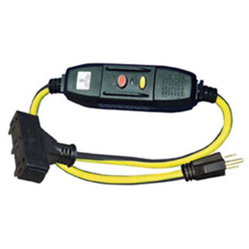 3 ft. 15 Amp GFCI Power Block, Yellow & Black, Case of 6 Q852262