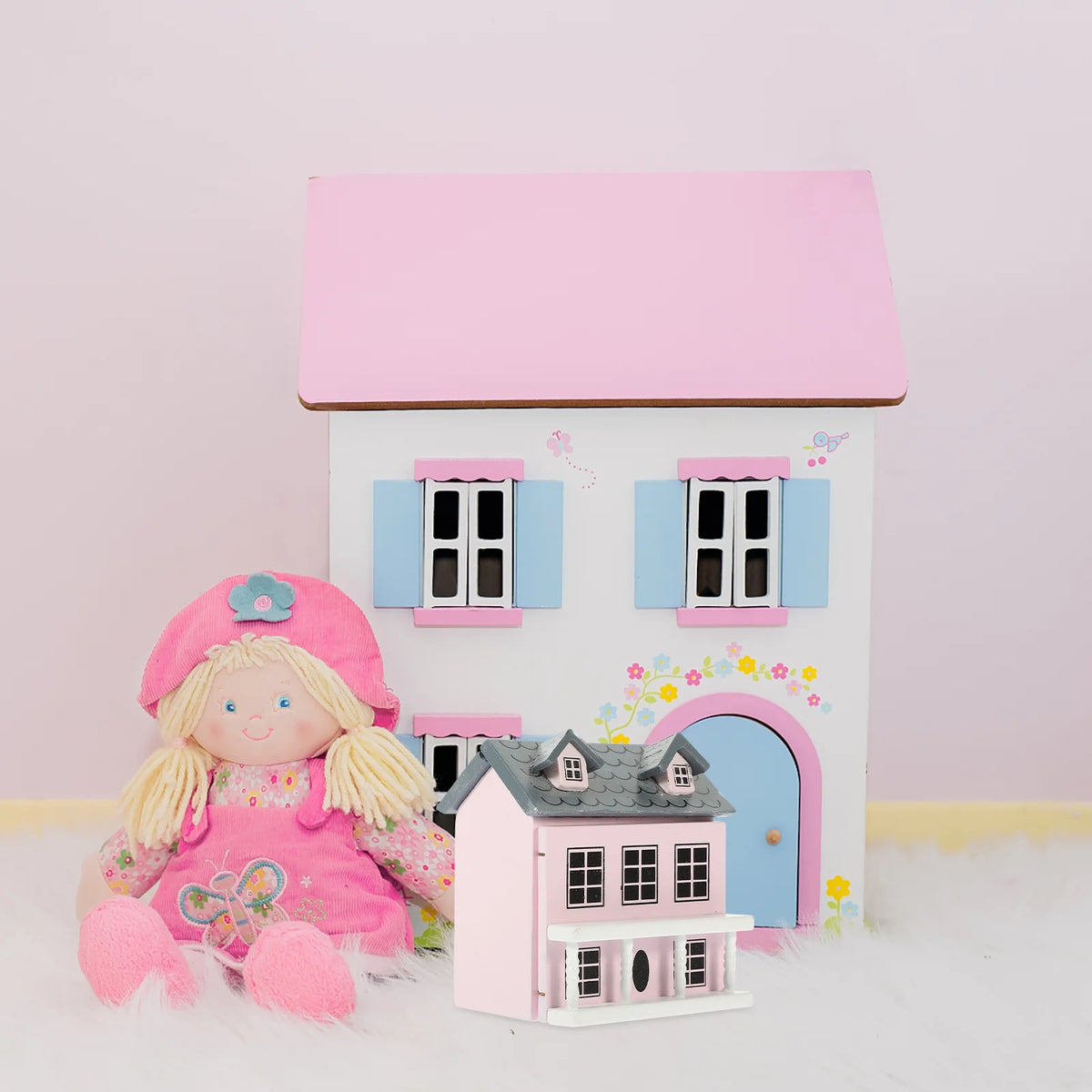 Miniature Wooden Doll House Villa H8558