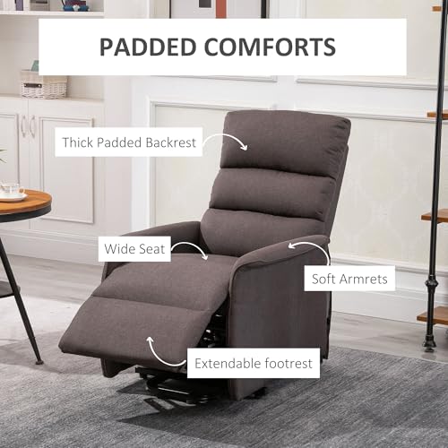 Black Fabric Power Lift Recliner Chair with Remote Control A193550