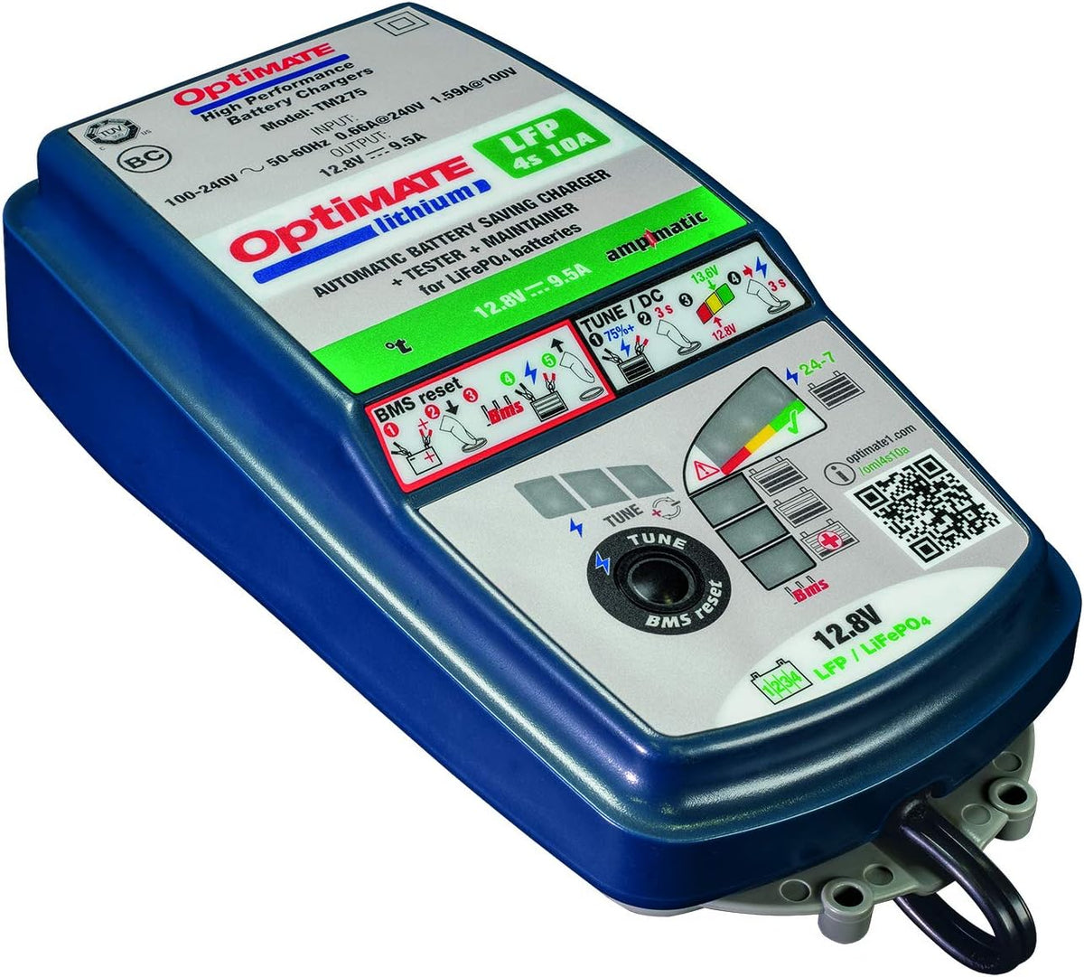 10A 12.8V sealed battery charger & maintainer R3657