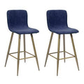 Dark Blue Gold Bar Stool R420