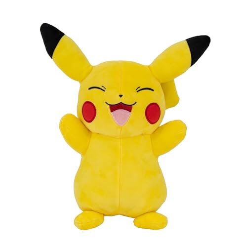 12" Large Happy Pikachu Plush Soft Stuffed Animal Toy D2419