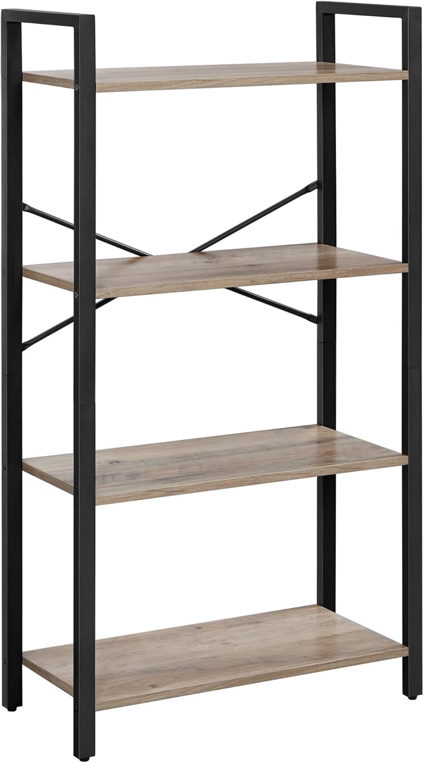 4-Tier Steel Frame Bookshelf T17825