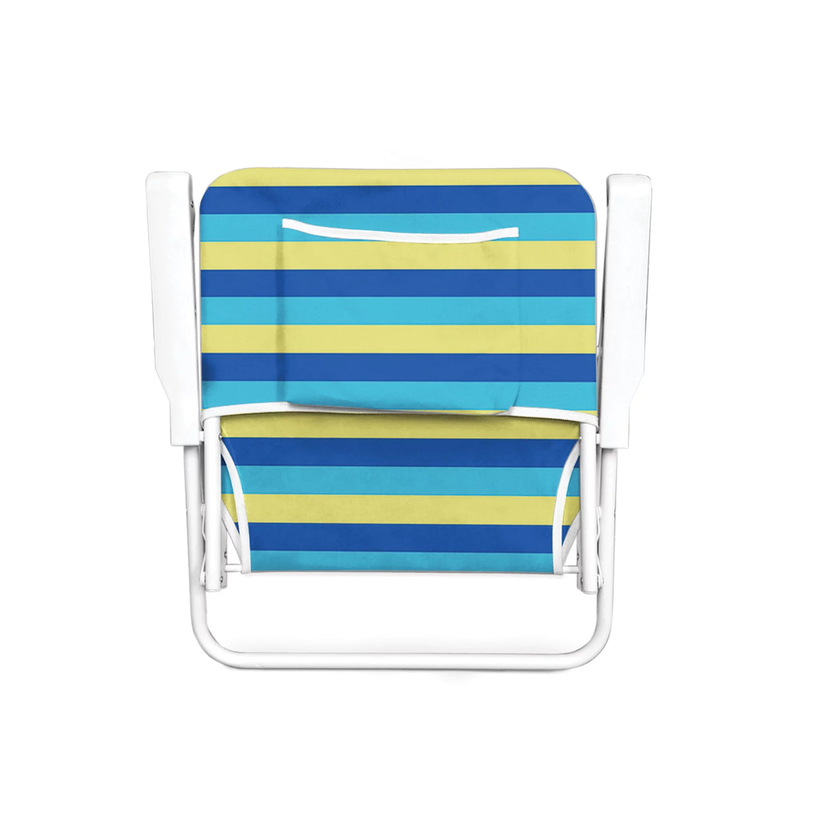 Folding Beach Chair Blue Stripes Z987