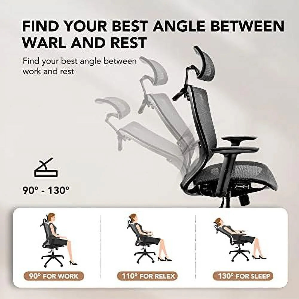 Gray Mesh Ergonomic Swivel Office Chair Z13114