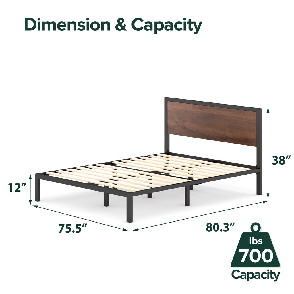 King Metal Platform Bed Frame M386756