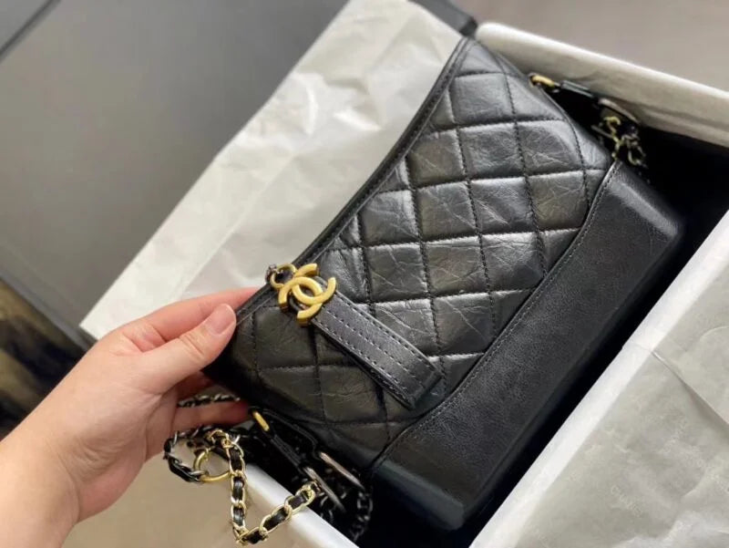 Black Hobo Bag D5997