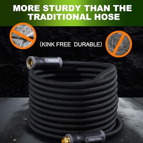Black 50FT Flexible Water Hose with 10 Function Sprayer P835503