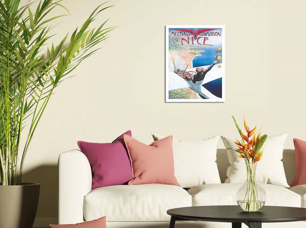 Vintage Aviation Poster Japanese Unryu Rice Paper Art Print 12 x 16 in K277254