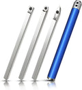 Carbide Tipped Wood Lathe Turning Tools Set with Interchangeable Aluminum Alloy Grip Handle S433816