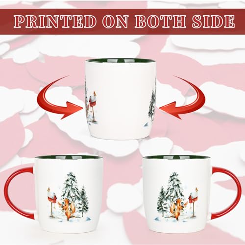 Christmas Mugs Set of 4 11Oz E475