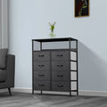 8 Drawer Fabric Dresser with Shelves B63886