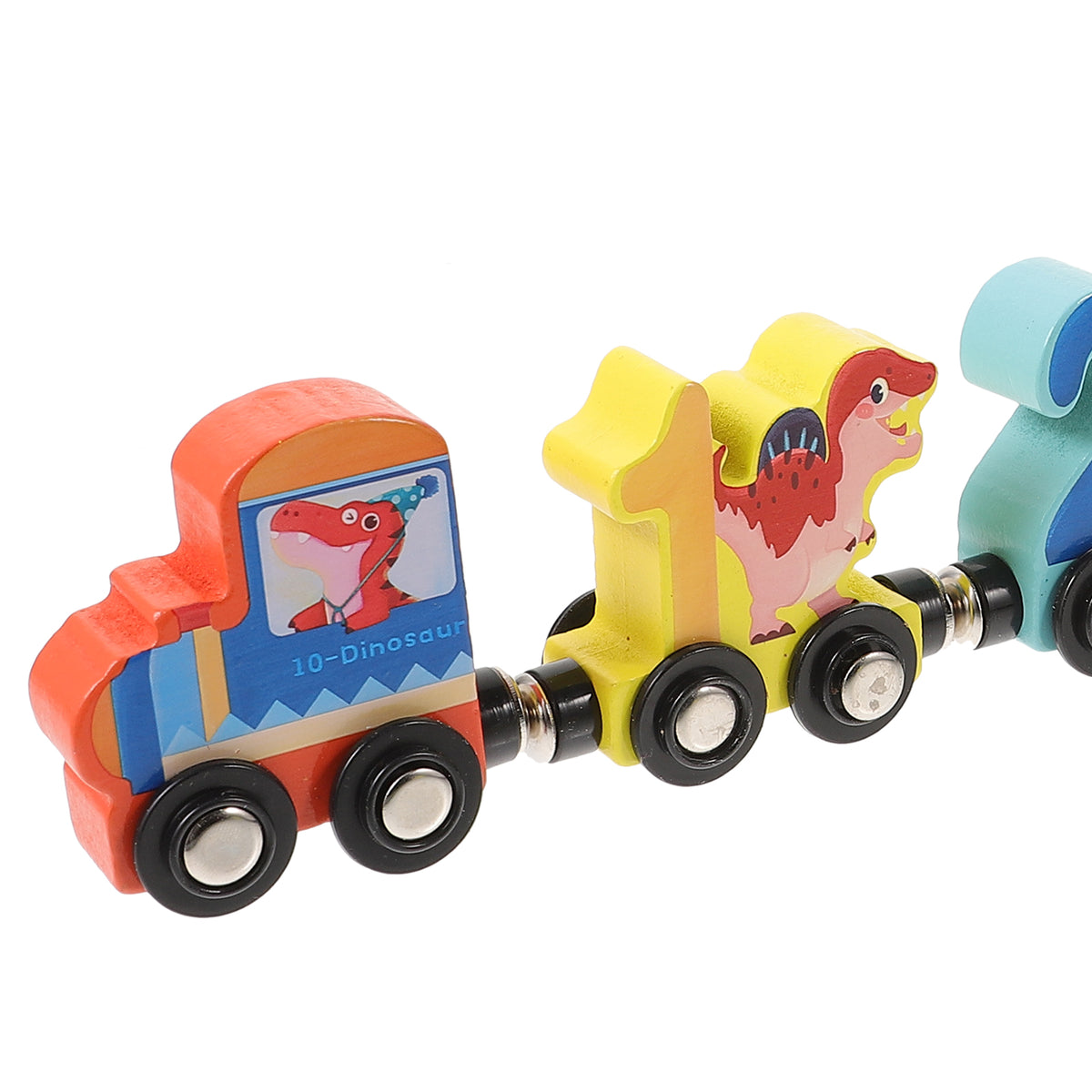 Magnetic Wooden Building Block Car Toy V4589