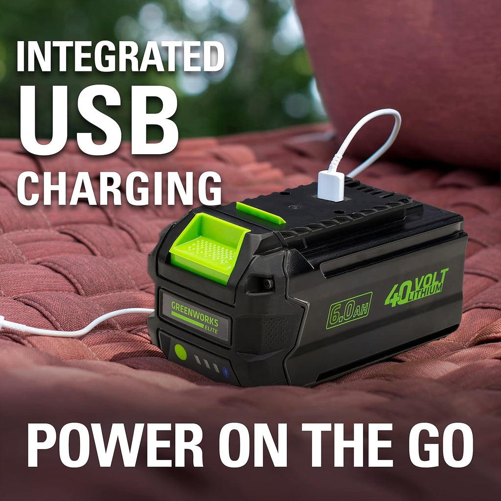 40V 6AH Smart Lithium-Ion USB Battery Y41919