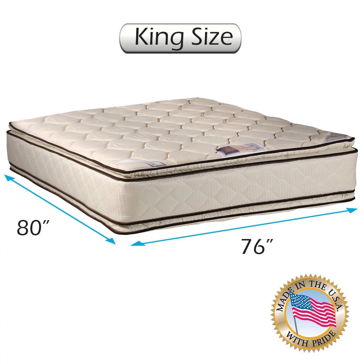 King Size Pillow Top Mattress L53033