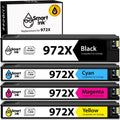 HP 972X 972 Ink Cartridge 4 Pack Combo Black Cyan Magenta Yellow T706