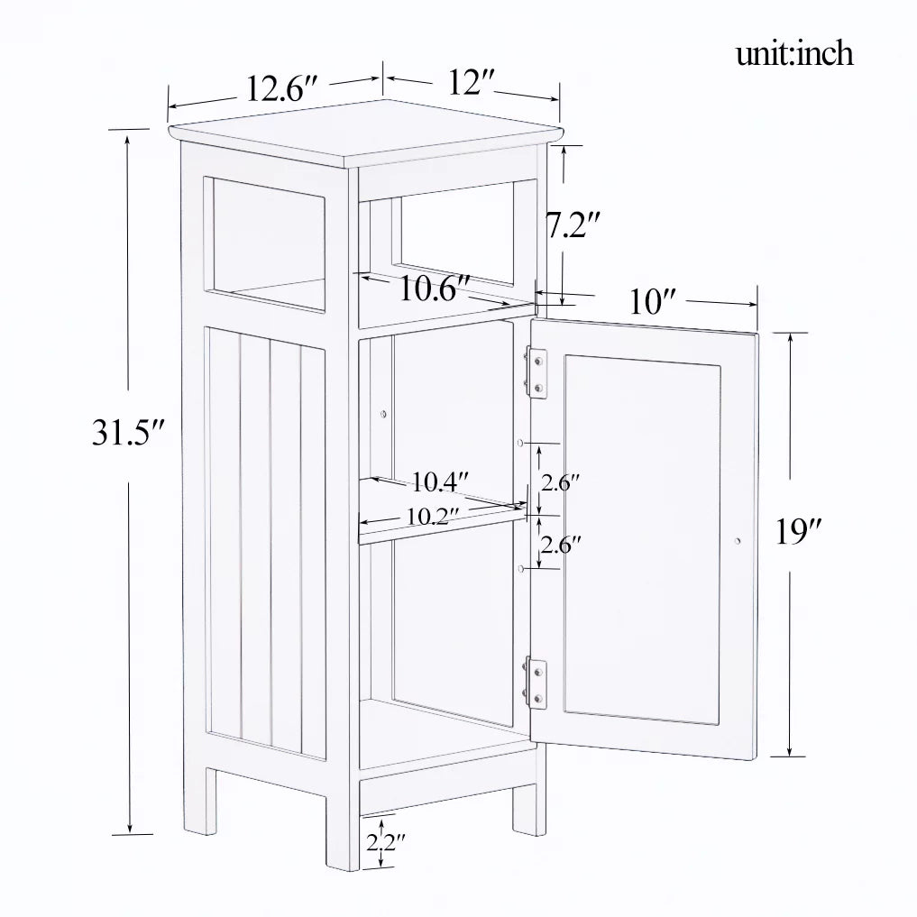 Bathroom Single Door Cabinet J608