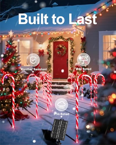 24 Pack 22" Solar Candy Cane Lights C546503
