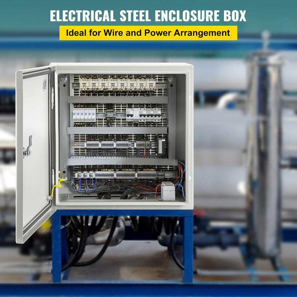 16 x 16 x 8'' NEMA 4X Steel Electrical Box with Mounting Plate O928931