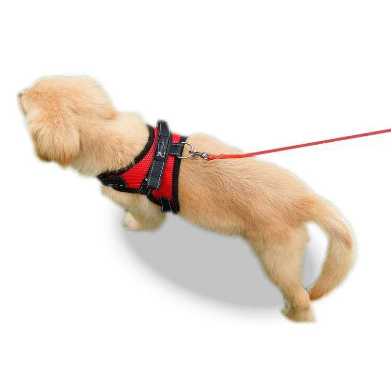 Adjustable Reflective Dog Harness with Handle T954