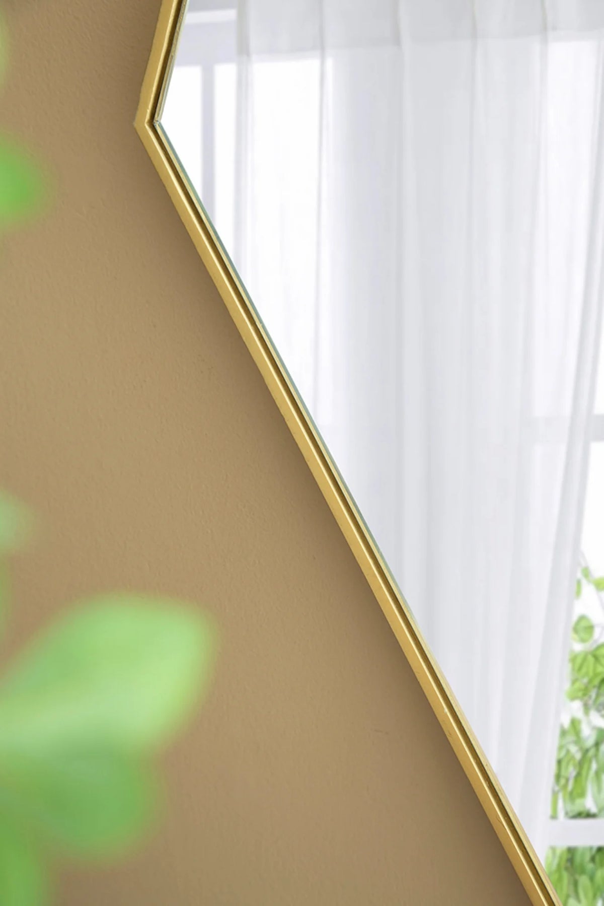 Large Gold Diamond Wall Mirror K42956