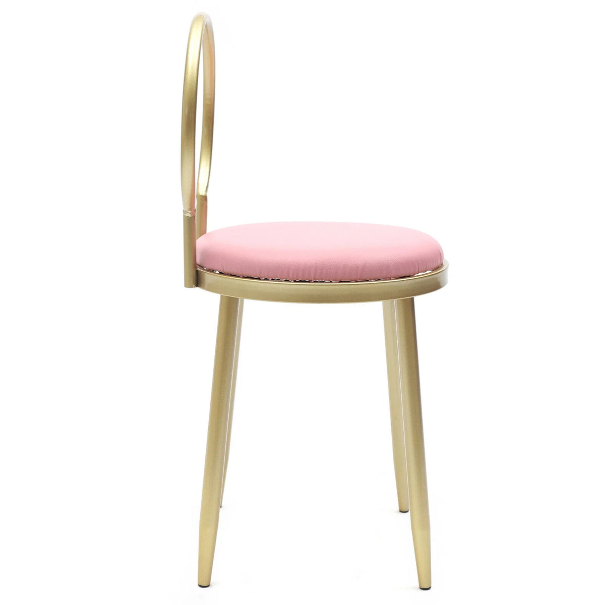 Vanity Stool Metal Frame Padded Cushion Z151