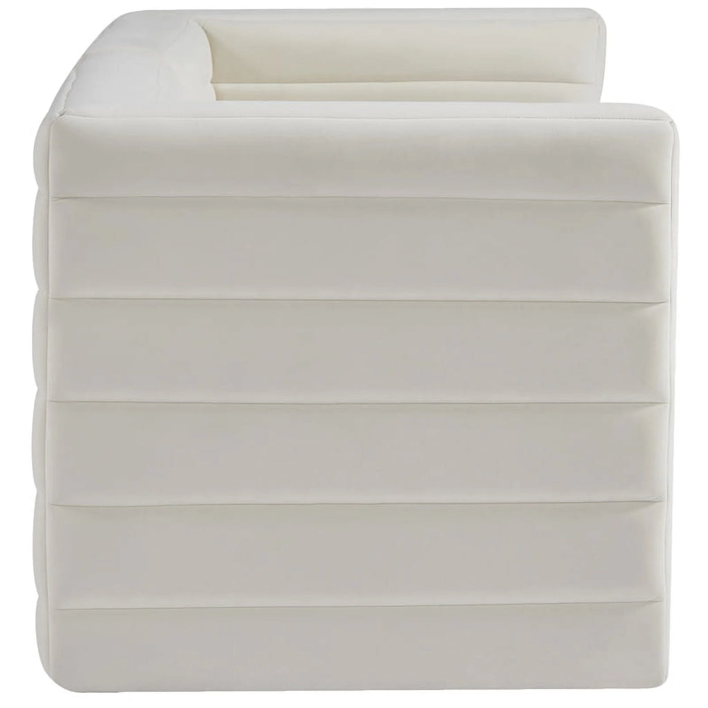 Cream Velvet Modular Sofa C65055
