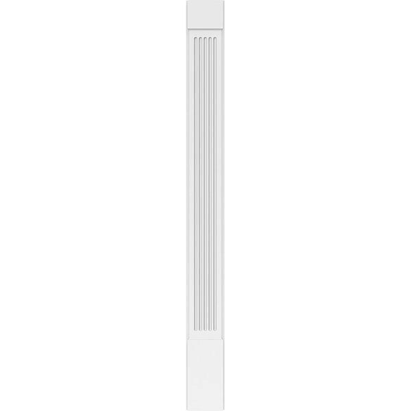 Fluted PVC Pilaster with Capital and Base (Pair) N52715