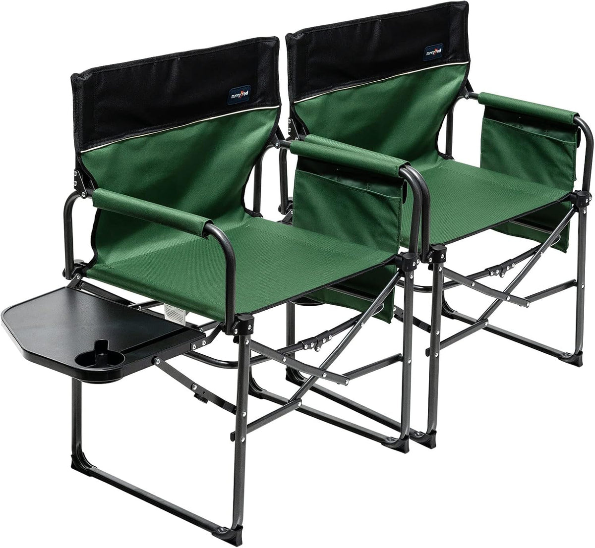 Oversized Heavy Duty Folding Camping Chair with Side Table N4998