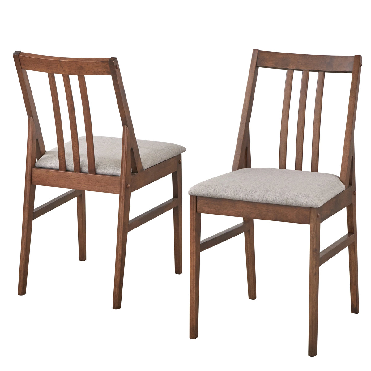 Walnut Dining Chair Set of 2 A212