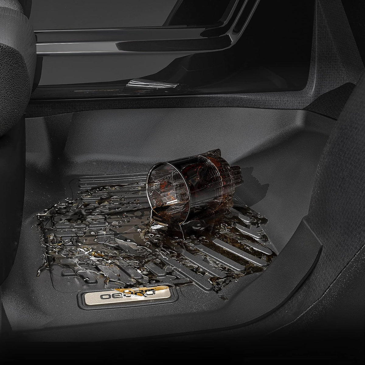 Black TPE All Weather Floor Mats D567164
