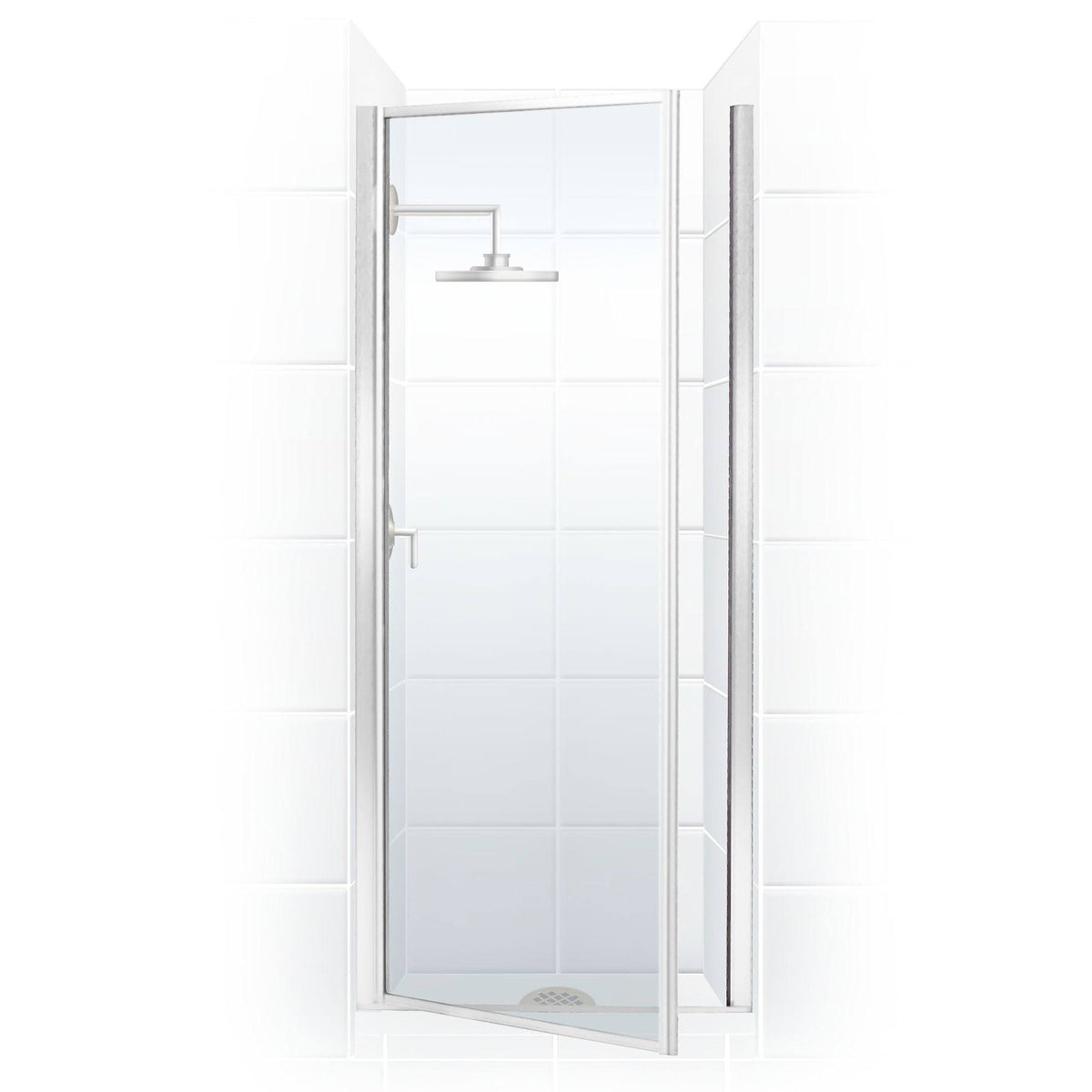 30x22 x 68x22 Framed Hinge Shower Door Chrome X93852