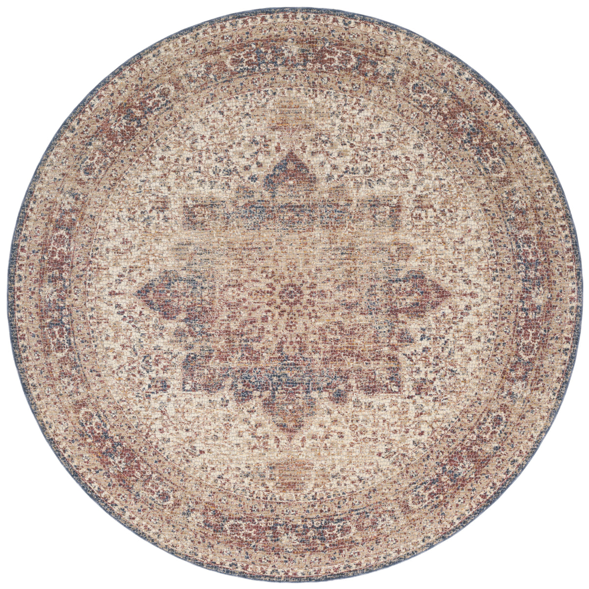 Ivory Red Rug C855468