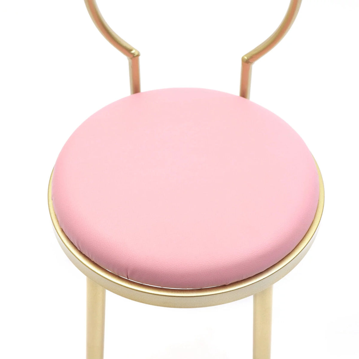 Vanity Stool Metal Frame Padded Cushion Z151