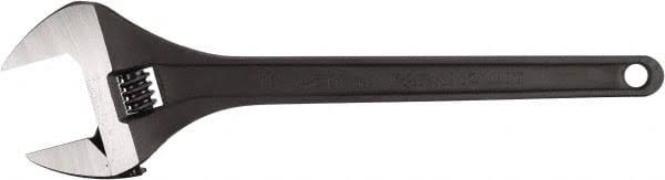 24x22 Standard Adjustable Wrench Chrome Vanadium Steel Black Finish T919615