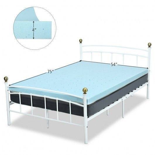 4x22 Gel Injection Memory Foam Ventilated Mattress Topper Full Size Q1743